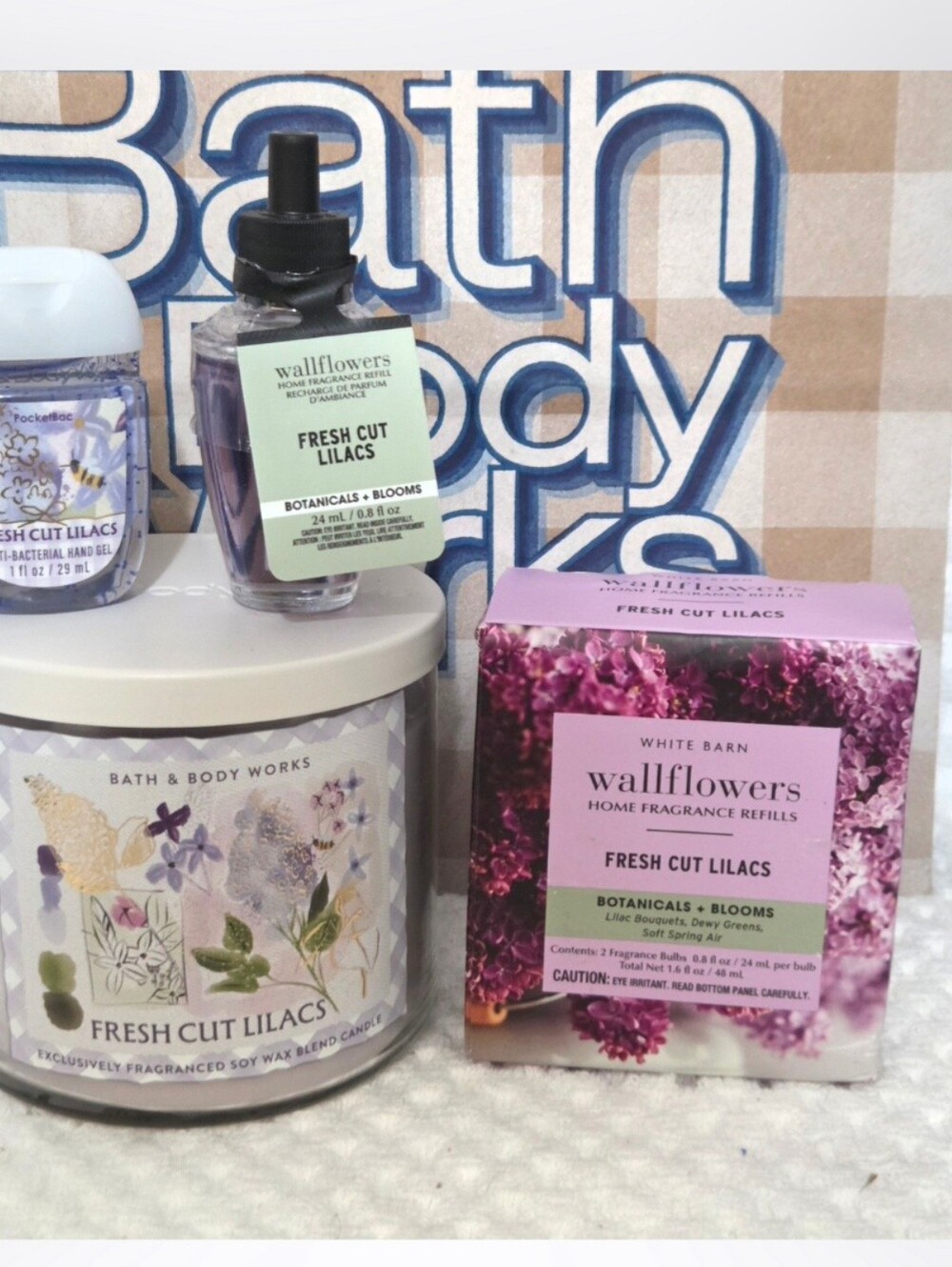 Bath & Body Works Fresh Cut Lilacs Bundle New!♡♡